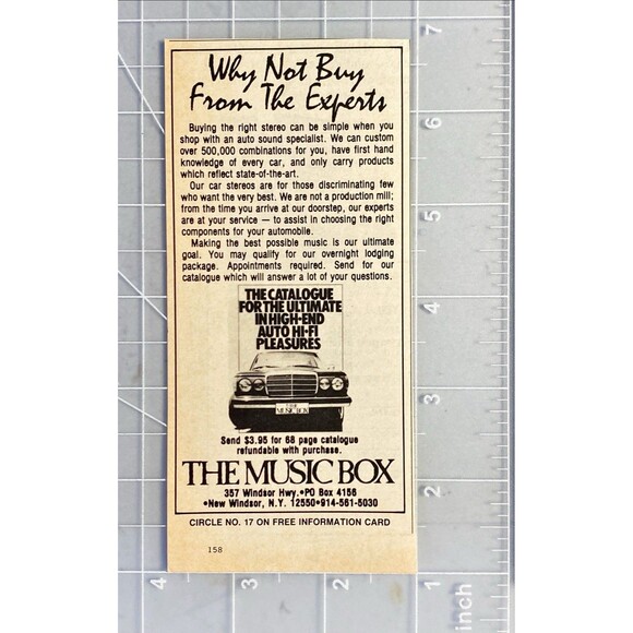 The Music Box Stereo Systems "Our Specialist Helps Choose Right System" Ad 1983 - Picture 2 of 3